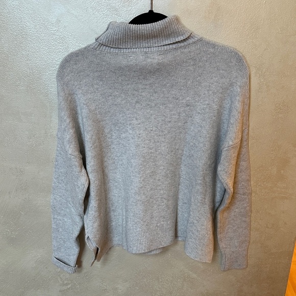 LOFT Light Gray Cowl Neck Sweater - Picture 5 of 5